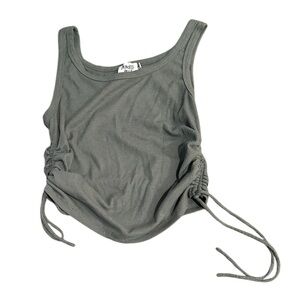 Princess Polly Side Cinch and Tie Tank Top 8 Gray